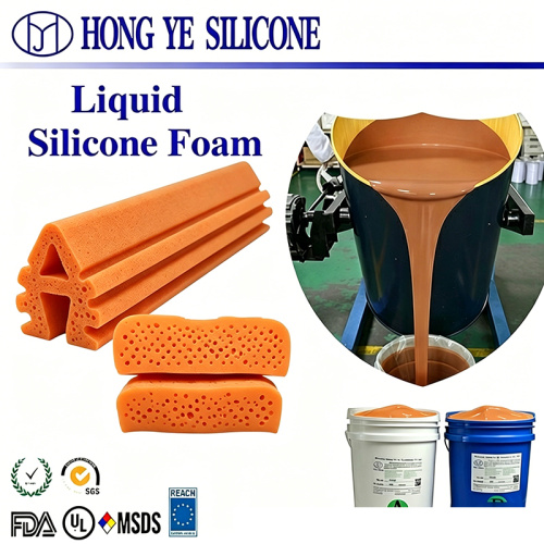 Non-Particulate Foamed Silicone Cushion