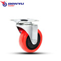 5 Inch Swivel PU Trolley Cart Directional Wheels