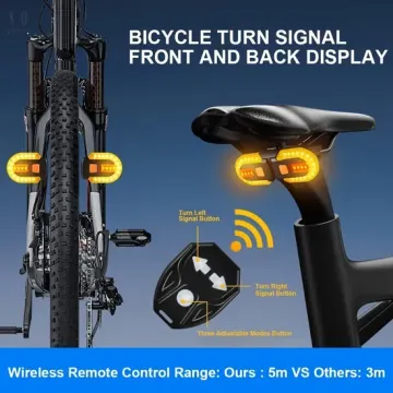 Wireless Waterproof Bike Turn Signal Light