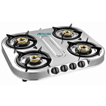 Spectra 4 Burner Designer Stainless Steel Body Stove