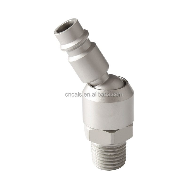 EURO Type Quick Coupler: 1/4 Inch Universal Movable Connector Joint for Carbon Steel Air Hoses