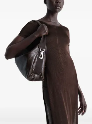 Large brown shoulder bag