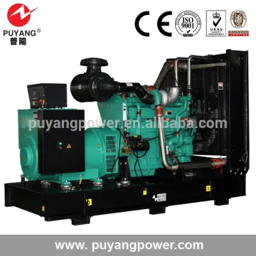 Open frame 250kva Generator Set with manual control