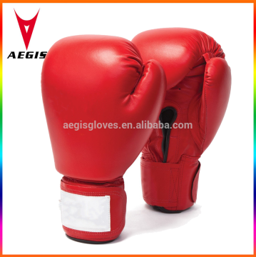 Hot Sale Red Leather Custom Fit Printed Boxing Gloves