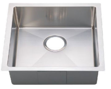 Single bowl stainless steel handmade sink with small radius