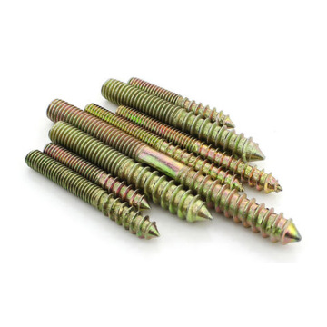 Hot Sell M6 M8 M10 Carbon Steel Double Ended Hanger Thread Screws for Furniture