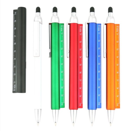 Stylus Plastik Touch Pen with Ruler