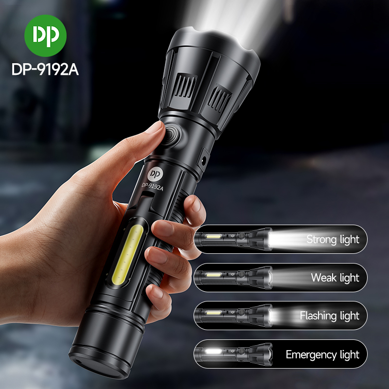 LED Super Bright Solar Charging Rechargeable Tactical Flashlight Torch