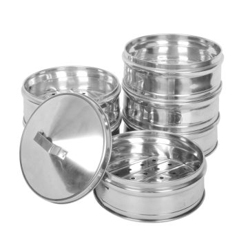 Multi-layer stainless steel steamer set