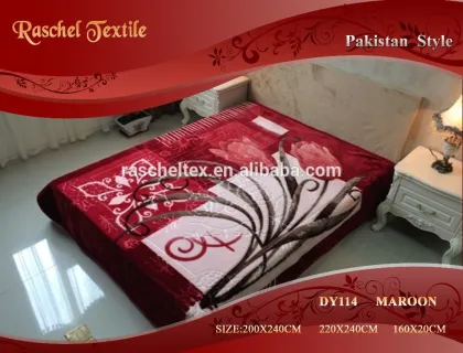 100% Polyester 2015 Year New designs Mora Style Raschel Blanket