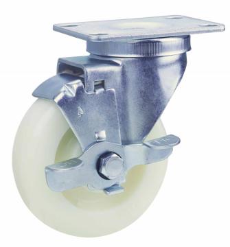 Mid Duty Nylon Caster Side Brake