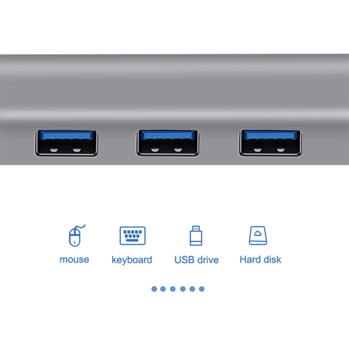 Type-C HUB TO HDMI(4K)+SD+TF+USB3.0*3+PD+VGA+LAN+DP+AUDIO