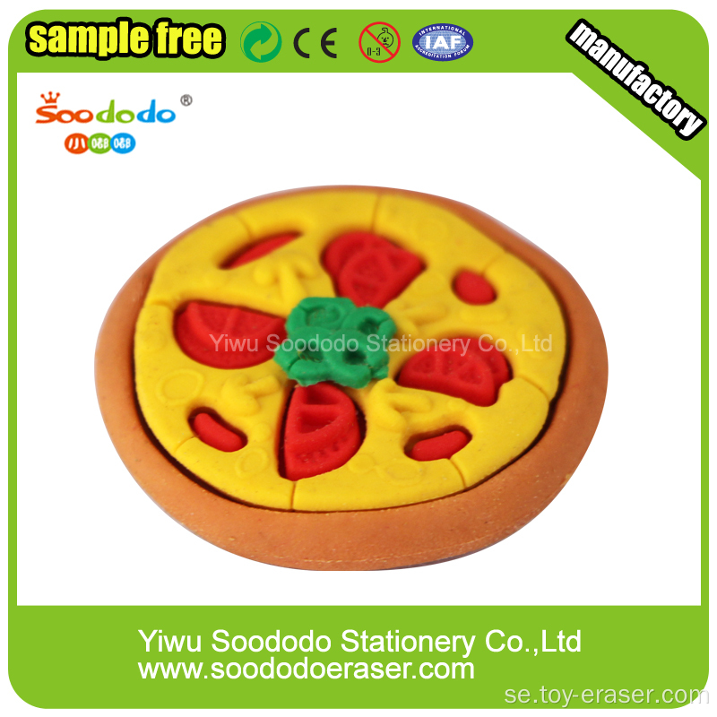 3d Pizza (Full) Mat Form Promotion Stationery Eraser