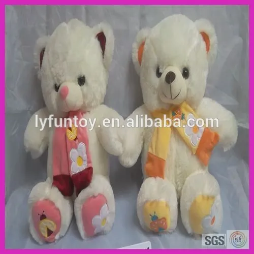 OEM beautiful scarf plush bear toys