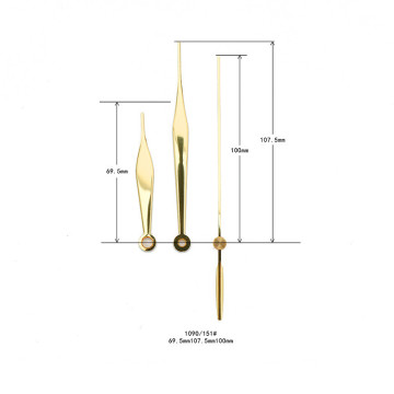Custom Classic High Gloss Gold Clock Arrow Pointer