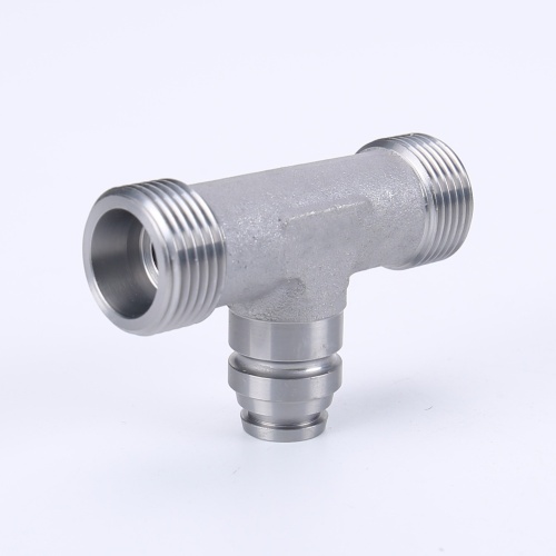 Metric Female And Male Thread Tee Hydraulic Fitting