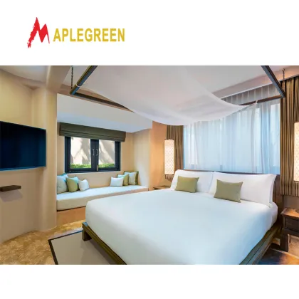 Solid Wood Hotel Apartment Furniture Set in Foshan