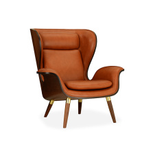 Pacific Wood and Upholstered Lounge Chair