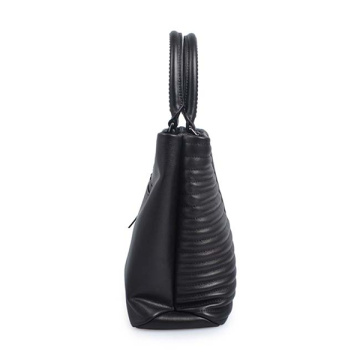 Sac à main double pour femme Sac fourre-tout en cuir noir