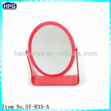 plastic stand desktop mirror