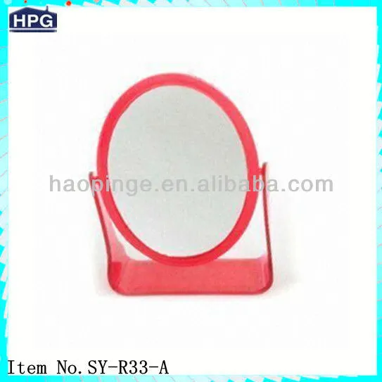 plastic stand desktop mirror