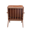 Mid Century Holz Leder Z Lounge Chair