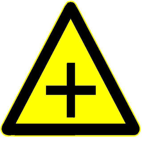 Customized triangle danger safety warning signs on demand
