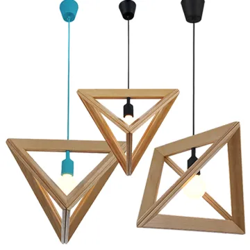 Coffee Bar Kitchen Wooden Pendant Lights modern Chandelier Lamp high quality