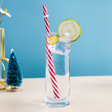 Wholesale Customized Lead-Free Crystal Glass 200ml Cylinder Tall Thin Highball Drinking Water Cup