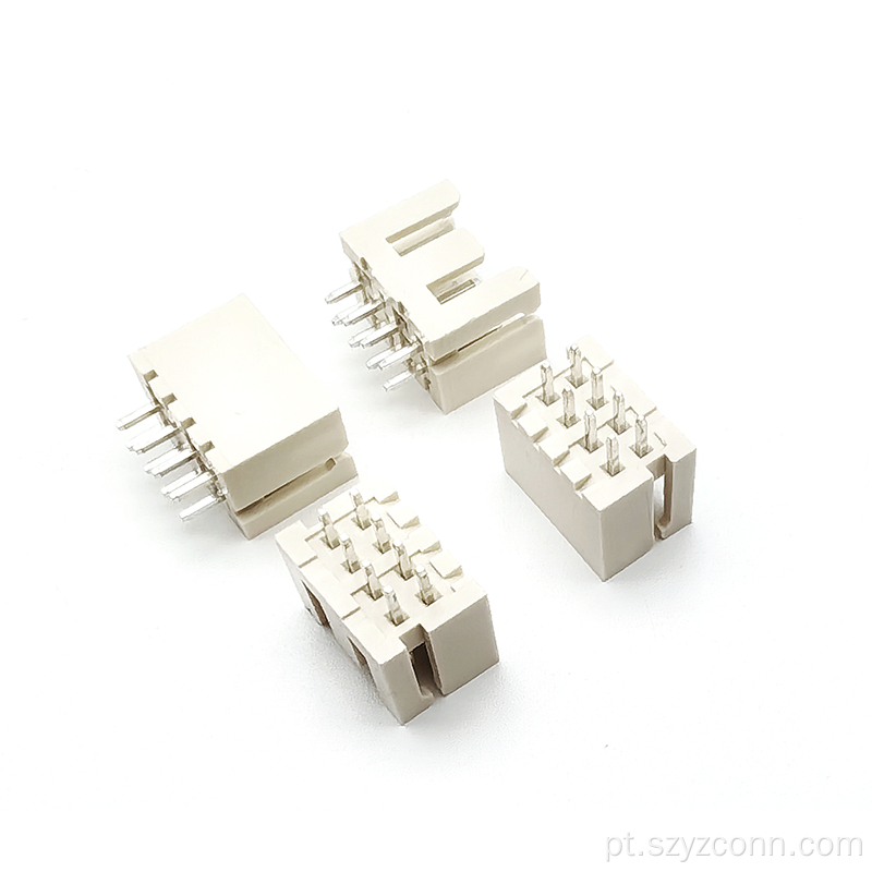 Conector de cabeçalho de pino wafer reto 8P