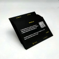 Carte papier noire invitation de mariage imprimé