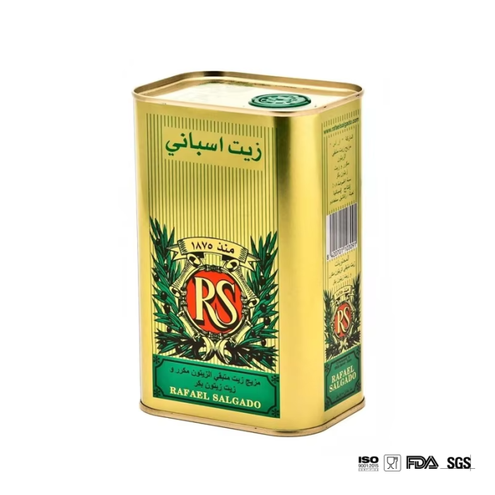 DADI 500ml Olive Oil Packaging Rectangular Tin Can