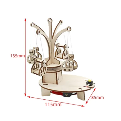 DIY STEM Toys: Flying Chair 3D Puzzles - Education Science Kits for Kids