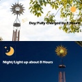 Lonceng Angin Logam Surya untuk Luar Matahari Terkecam Bola Kaca Hangat Lampu Taman Surya Lampu Taman Tahan Air Simpati Angin Lonceng Luar Outdoor