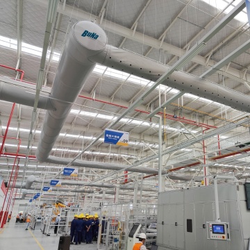Fiber Fabric Wind Tube Battery Workshop Application
