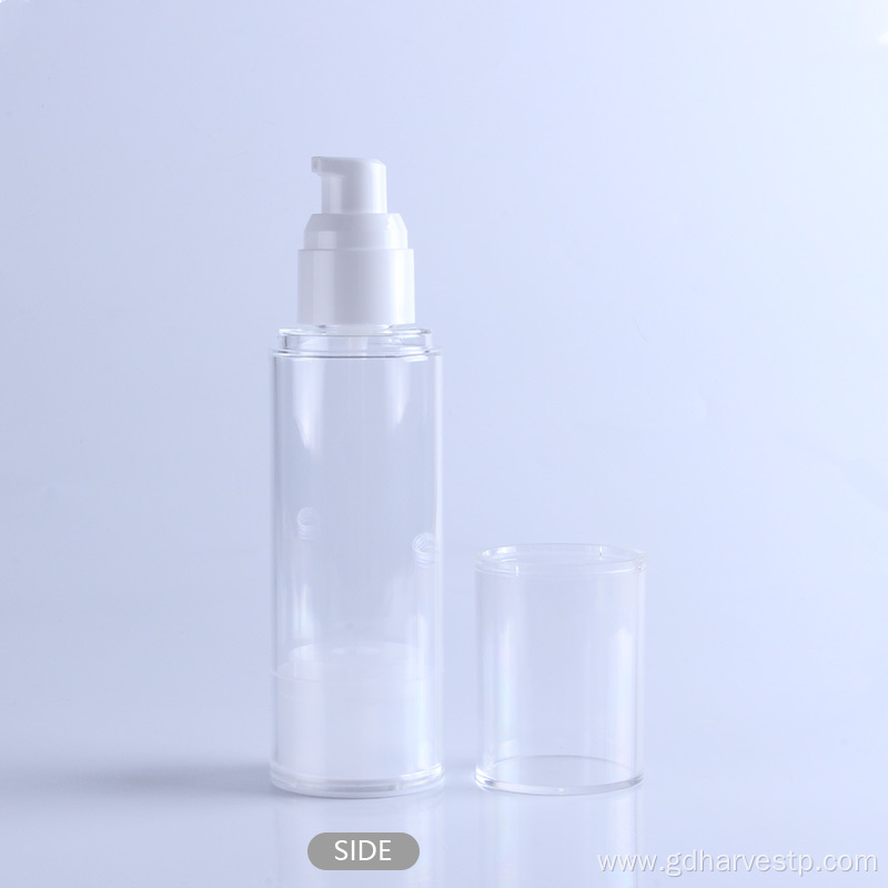 Plastic Transparent 100ml Airless Pump Serum Bottle