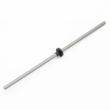 3.5mm 304 Stainless Steel 200mm Lead Screw with Plastic Nylon Nut Lead 2.4mm