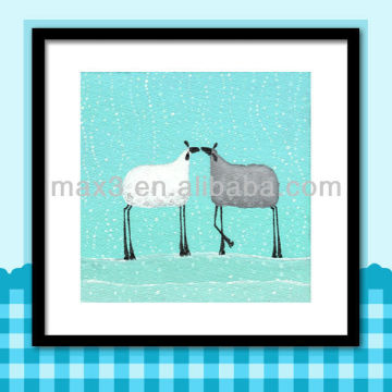 2015 New Picture Frame Photo Frame For Kids Home Decoration Wooden Wall Picture For Cow