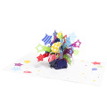 Biglietto pop-up per confezione regalo di compleanno