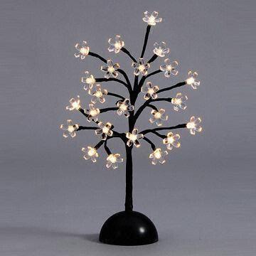 LED Christmas Tree Lights in Cherry Flowers