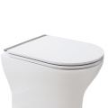 Blanc avec métal Strip Duroplast Toilet Siège U-Shape