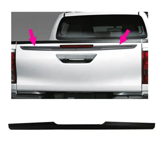 4x4 PE ABS Trunk Lid Molding Streamer Cover for Toyota Hilux Revo 2015-2021
