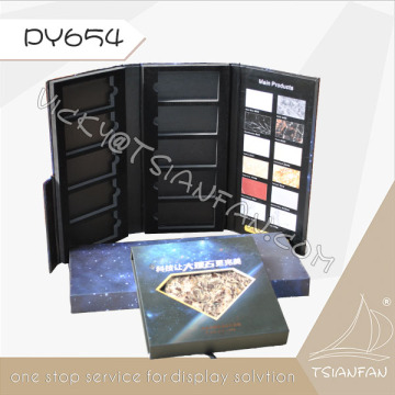PY654--Customized Marble Stone Display Sample Brochure