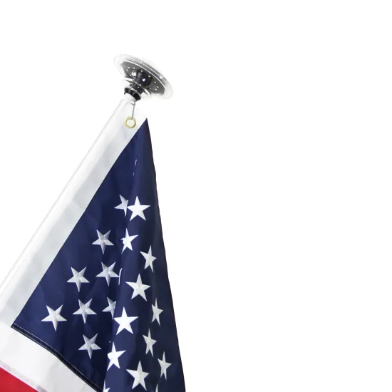 Outdoor Solar Flagpole with Lights: Aluminum and Fiberglass Options