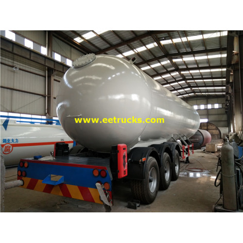 59500L 3 trục Propane Gas Trailer Tàu chở dầu