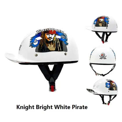 Personalized Cute Retro HJC Half-Helmet Crown Prince Motorcycle Helmet