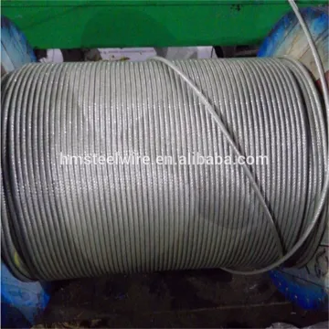 bright 6X37+IWRC wire rope