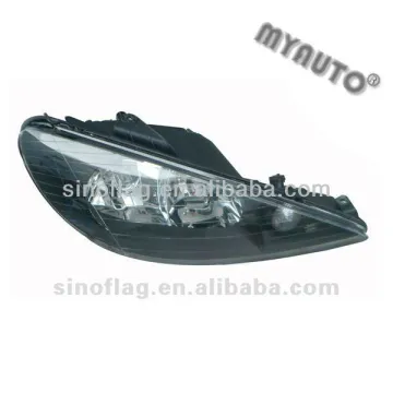 100% NEW LED Auto Head Lamp for PEUGEOT 206 - Black