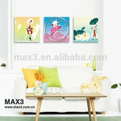 2017 mirror wall clock dream house poster clock for home decorations