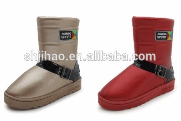 Wholesale genuine leather waterproof Suede Woman winter Boots winter fur shoes